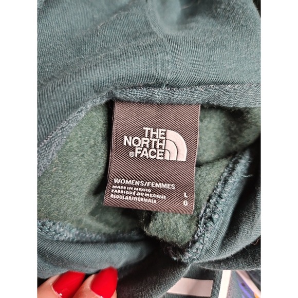 The North Face Hoodie Sweatshirt Pullover Fleece Big Graphic Logo Pockets Large - Picture 5 of 9